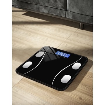 Весы для ванной комнаты Аналитические интеллектуальные ЖК-дисплеи 180 кг Электронные с Bluetooth