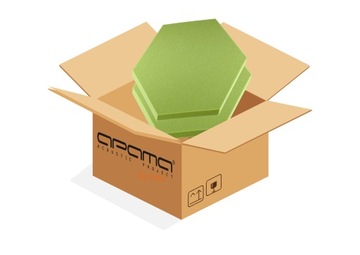 Акустическая панель, губка, ШЕСТИГРАННИК 2см, САМОКЛЕЯЩАЯСЯ