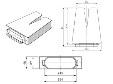 Универсальный корпус воздушного фильтра BORA ULBF
