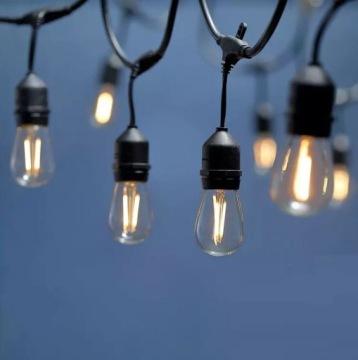 Гирлянда из 10 светодиодов для уличного освещения IP65 + 10 лампочек в комплекте