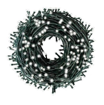 Рождественские гирлянды 200 светодиодов для улицы, холодный белый цвет
