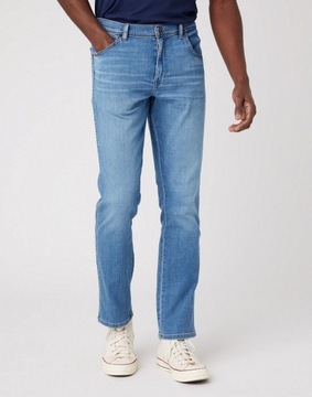 Męskie spodnie jeansowe dopasowane Wrangler TEXAS SLIM W34 L32