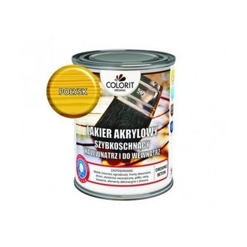 Colorit Lakier Akrylowy Drewna 0,75L POŁYSK 750ml wodny szybkoschnący