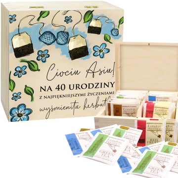 ZESTAW HERBAT PREZENT NA URODZINY URODZINOWY