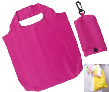 EKOLOGICZNA SKŁADANA TORBA NA ZAKUPY PODRÓŻNA PRAKTYCZNA PORĘCZNA DAMSKA