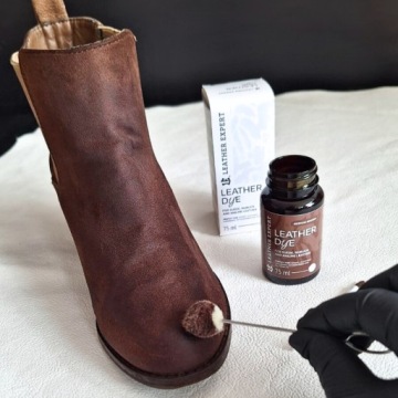 Leather Expert Краска для замши, нубука, анилиновой кожи, 75 мл, синяя