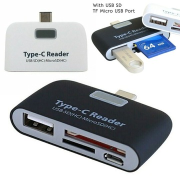 КАРТРИДЕР ТИПА C КАРТРИДЕР USB-концентратор SD/TF COMBO