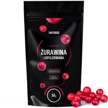 Журавлина ліофілізована 100% вся 50 г HiFOOD смакота