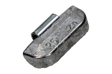 CIĘŻAREK (KPL 100 SZT) STANDARD, CYNKOWY NIEPOWLEKANY DO FELG STALOWYCH 25G