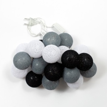 ВАТНЫЕ ШАРИКИ 20LED 6см - ГИРЛАНД ЭЛЕКТРИЧЕСКОЙ ЛАМПЫ