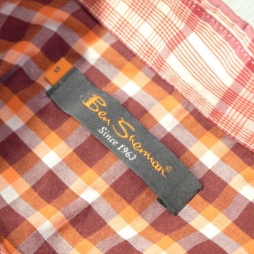 BEN SHERMAN _ MODNA KOSZULA Z LOGO _ S/M