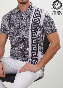 MONDO Premium Koszulka polo męska szara Limitowana Edycja rozmiar 2XL
