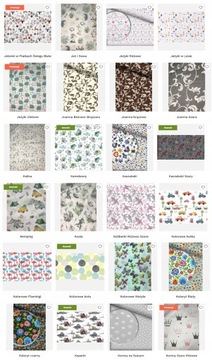 НАВУШКА JASKIEK 100% ХЛОПОК МНОГО УЗОРОВ 30Х30СМ