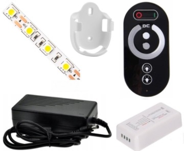 ZESTAW 3m TASMA 180 LED BIALY CIEPLY 5050 PILOT +