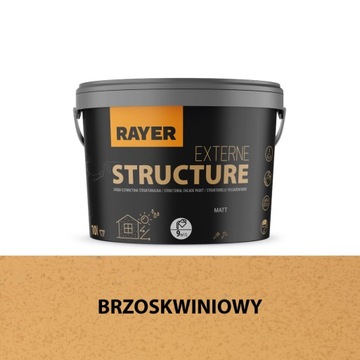 Farba Strukturalna Elewacyjna RAYER 10l brzoskwini