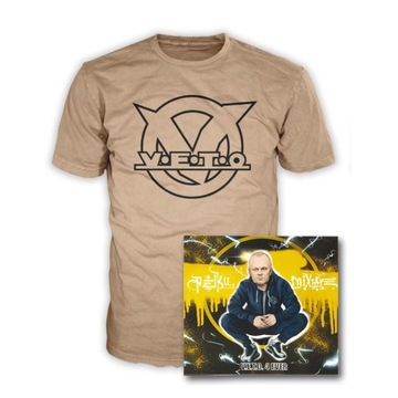 Koszulka + Płyta VETO z autografem beżowa XXL