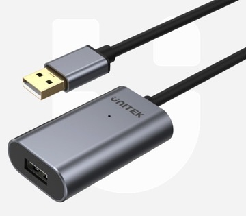 КАБЕЛЬ-УДЛИНИТЕЛЬ UNITEK УСИЛИТЕЛЬ СИГНАЛА USB 2.0 20м