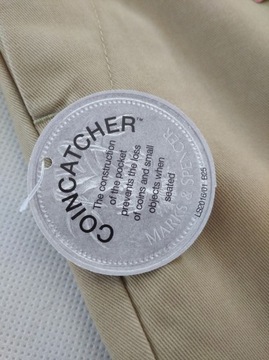 Spodnie chino beż bawełna kaszmir coincatcher pas 102 cm