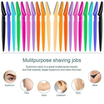 10Pcs Eyebrow Razor Dermaplaning Painless