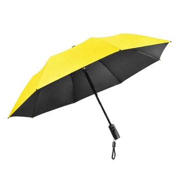 Parasol składany z wiatrakiem Parasol podróżny żół