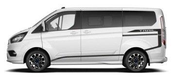 Samolepky na boky Ford Transit Custom Trail