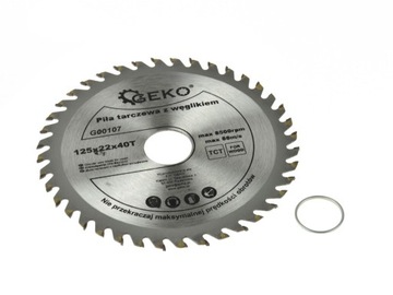 Tarcza tnąca do drewna Geko G00107 125x22,2 mm