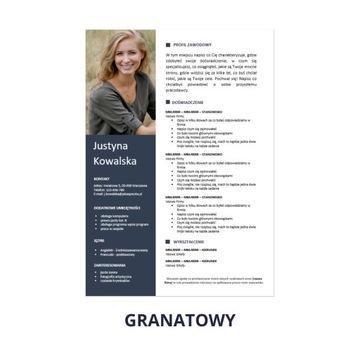 Редактируемый шаблон резюме в MS Word 1/22/CV