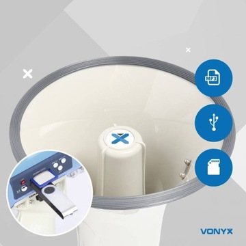 Мегафон 65 Вт VONYX USB MP3 AUX АККУМУЛЯТОР