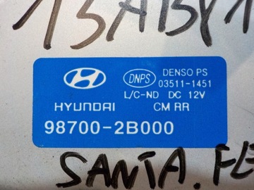 HYUNDAI SANTA FE II FACELIFT 2.2 CRDI 11R MOTOREK STĚRAČE ZADNÍ 98700-2B000