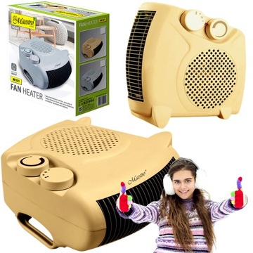 ENERGOOSZCZĘDNY GRZEJNIK ELEKTRYCZNY FARELKA MOCNA TERMOWENTYLATOR 2000W
