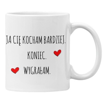 Słodki kubek na WALENTYNKI dla niego prezent serce