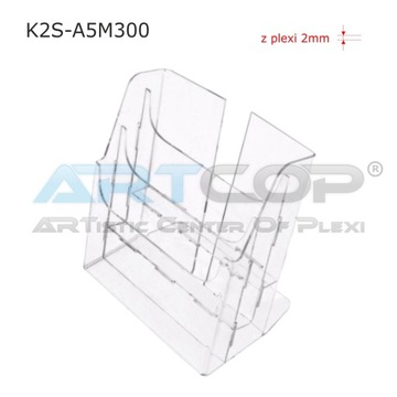 3 Карман-стойка А5 Каскад для листовок из PLEXI M
