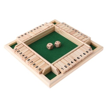 2x игра в кости Shut The Box (для игроков) для детей