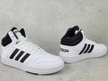 ADIDAS HOOPS 3.0 MID DAMSKIE FORUM IG3715 BUTY TRAMPKI WYSOKIE BIAŁE