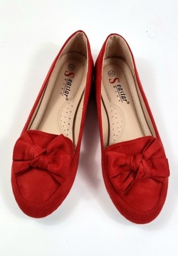 КРАСНЫЕ МОКАСИНЫ БАЛЕРИНЫ 37