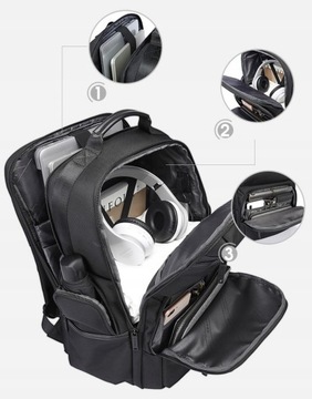 Рюкзак Bange для ноутбука 17,3 см BG-2601, USB большой емкости