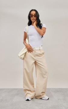 ЖЕНСКОЕ БОДИ PRETTYLITTLETHING, БЕЛЫЙ БАЗОВЫЙ 36 1EKE