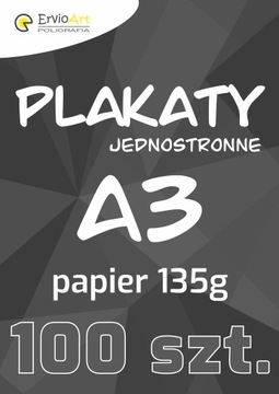 PLAKATY A3 135g - 100 szt.