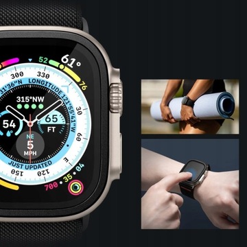 Стекло для Apple Watch Ultra 49 мм, Spigen Slim Pro