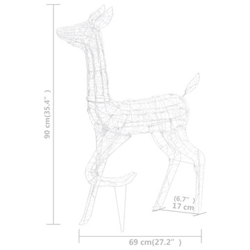Украшение Reindeer LED 300 диодов 8 режимов 70х41х128см