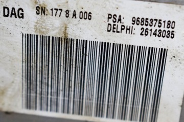 CITROEN C6 MECHANIZMUS SLOUPCE ŘÍDÍCÍ LHD 9685375180 2.7 DIESEL 150KW 2