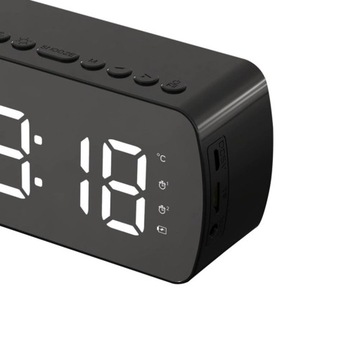 GŁOŚNIK BLUETOOTH RADIO ZEGAREK KARTY SD AUX USB