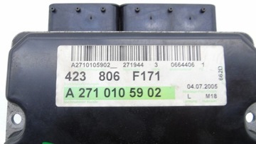 JEDNOTKA ŘÍZENÍ MERCEDES SLK R171 1.8 K A2711538579