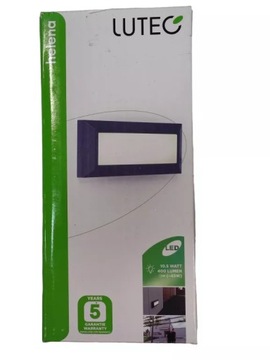 LAMPA KINKIET ZEWNĘTRZNY LED BIAŁA ANTRACYT LUTEC