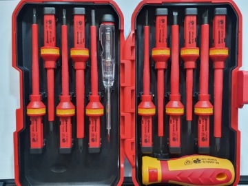 Отвертки, изолированные отвертки VDE 1000В 13шт КОРОБКА
