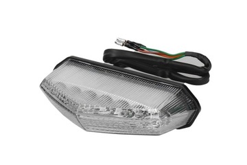 Lampa tył kierunkowskazy LED Derbi Senda 50R 125R jasny klosz homologacja