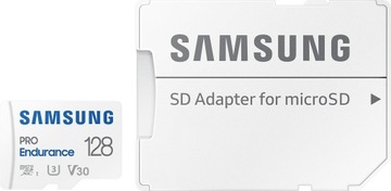 Карта памяти Samsung PRO Endurance 2022 MicroSDXC 128 ГБ, класс 10 UHS-I/U3 V30
