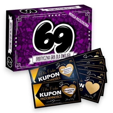 GRA PLANSZOWA DLA PAR 69 + ZDRAPKI KUPONY PRZYJEMNOŚCI