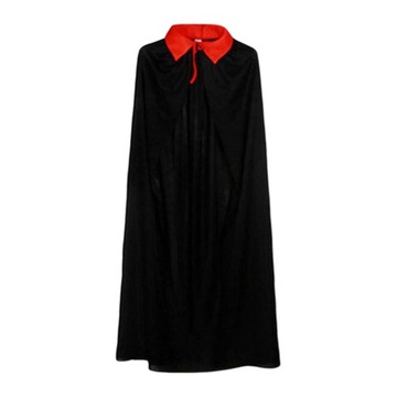 Średniowieczne Halloween, kostium z peleryną 150 cm, jednowarstwowa peleryna czarownicy