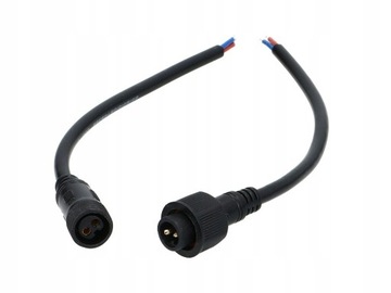 ZŁĄCZKA HERMETYCZNA Gniazdo + Wtyk 4XPIN LED RGB